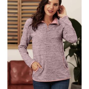 Azura Exchange Quarter Zip Pullover Sweatshirt