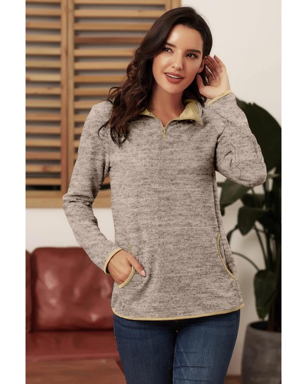 Azura Exchange Quarter Zip Pullover Sweatshirt – 2XL