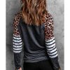 Azura Exchange Leopard Striped Long Sleeve Top – L