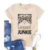 Azura Exchange LEOPARD JUNKIE Letter Heart Graphic Print T-Shirt – L