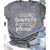 Azura Exchange Leaves and Lattes Please Graphic Tee – 2XL