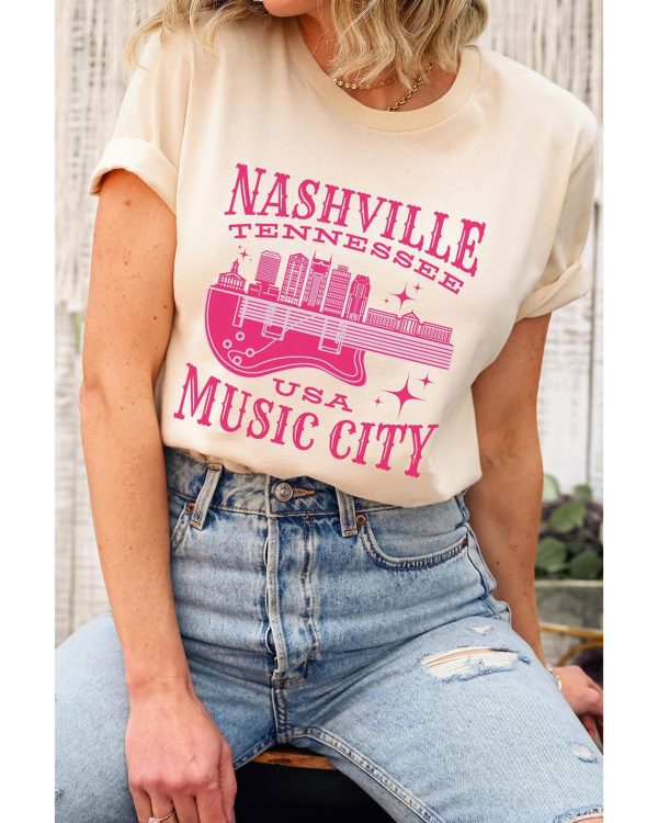 Azura Exchange Nashville Music City Graphic Print T-Shirt – L