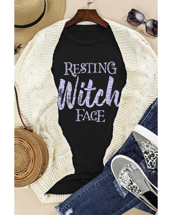 Azura Exchange Resting Witch Face Graphic Tee – L