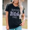 Azura Exchange Resting Witch Face Graphic Tee – L