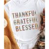 Azura Exchange Thankful Grateful Blessed Leopard Patchwork T-Shirt – L