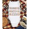 Azura Exchange Thankful Grateful Blessed Leopard Patchwork T-Shirt – L