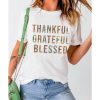 Azura Exchange Thankful Grateful Blessed Leopard Patchwork T-Shirt – L