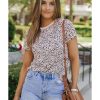 Azura Exchange Cheetah Print Short Sleeve T Shirt – L