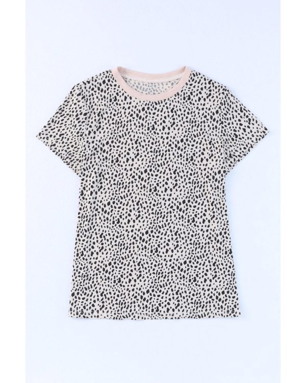 Azura Exchange Cheetah Print Short Sleeve T Shirt – L