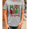 Azura Exchange Christmas Tree Pattern Crew Neck Graphic Tee – 2XL