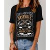 Azura Exchange NASHVILLE Letter Guitar Print Tee – L