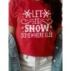 Azura Exchange Snowflake Print Graphic T-Shirt – S