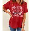 Azura Exchange Snowflake Print Graphic T-Shirt – S