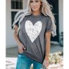 Azura Exchange Heart Graphic Print T-Shirt – L