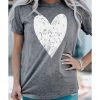 Azura Exchange Heart Graphic Print T-Shirt – L