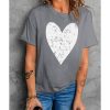 Azura Exchange Heart Graphic Print T-Shirt – L