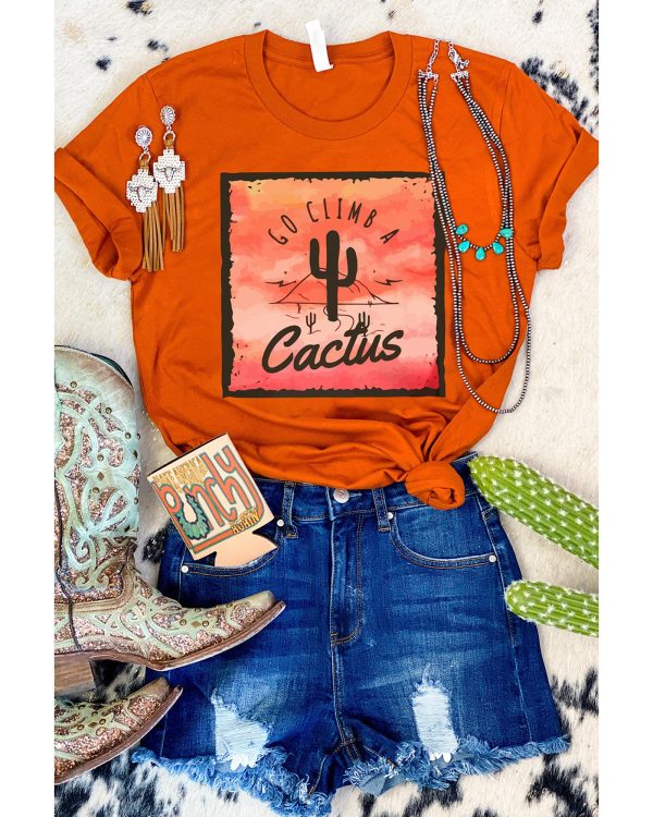 Azura Exchange Cactus Western Graphic Print Tee – 2XL