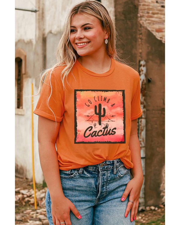 Azura Exchange Cactus Western Graphic Print Tee – 2XL