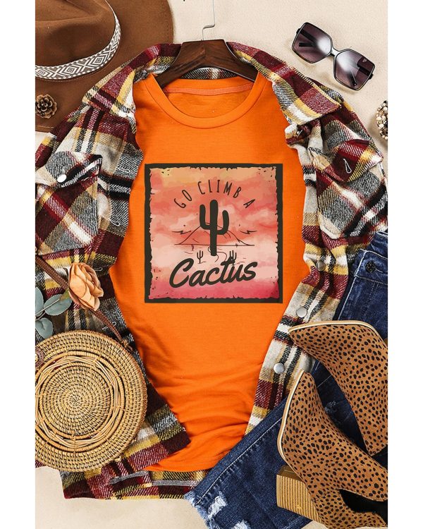 Azura Exchange Cactus Western Graphic Print Tee – 2XL