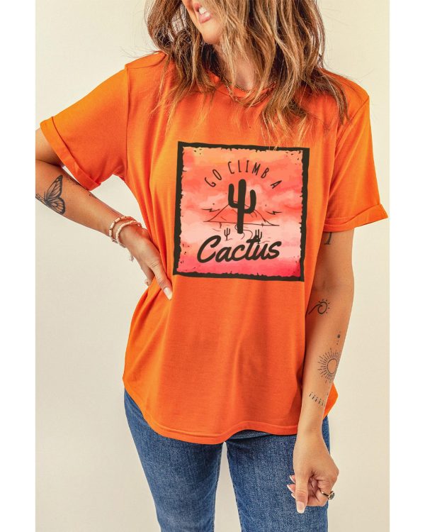 Azura Exchange Cactus Western Graphic Print Tee – 2XL