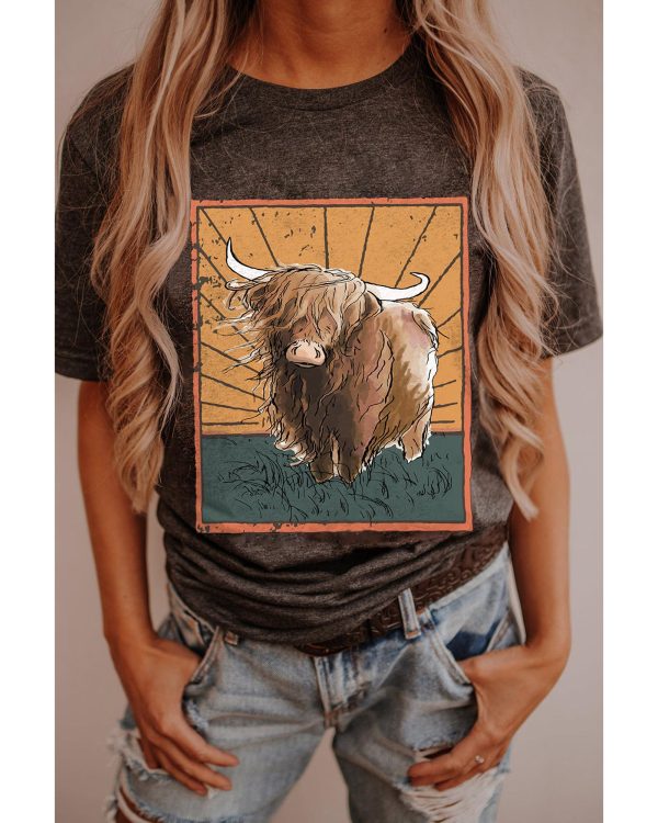 Azura Exchange Wild Land Western Fashion Graphic Tee – 2XL