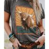 Azura Exchange Wild Land Western Fashion Graphic Tee – 2XL