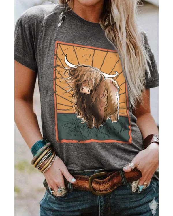 Azura Exchange Wild Land Western Fashion Graphic Tee – 2XL