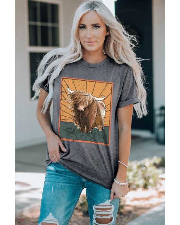 Azura Exchange Wild Land Western Fashion Graphic Tee – 2XL