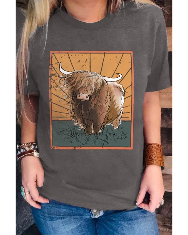 Azura Exchange Wild Land Western Fashion Graphic Tee – 2XL