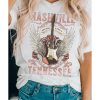 Azura Exchange Music City Guitar Graphic Print Tee – L