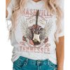 Azura Exchange Music City Guitar Graphic Print Tee – L