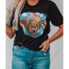 Azura Exchange Animal Head Graphic Western T-shirt – L