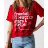 Azura Exchange American Freedom Day Slogan Print T-Shirt – S