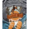 Azura Exchange Wild Cowboy Cactus Print Graphic Tee – 2XL