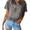 Azura Exchange Leopard Skull Graphic Print Tee – L