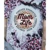 Azura Exchange Leopard Print Graphic Tee with Mom Life Slogan – S