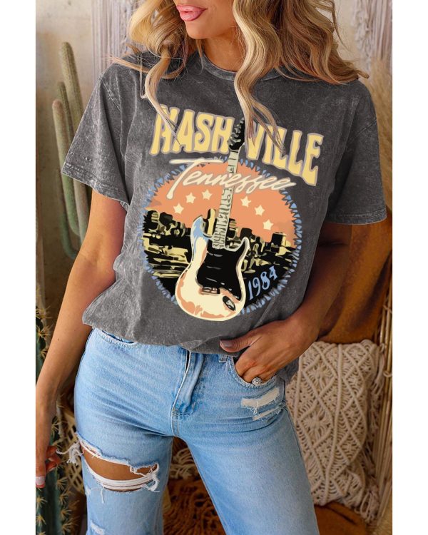 Azura Exchange Nashville Vintage Music Graphic Tee – L