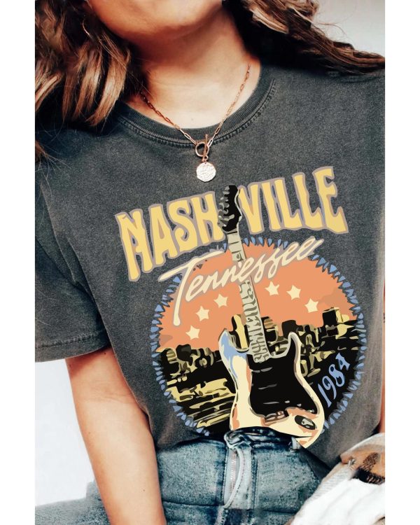 Azura Exchange Nashville Vintage Music Graphic Tee – L