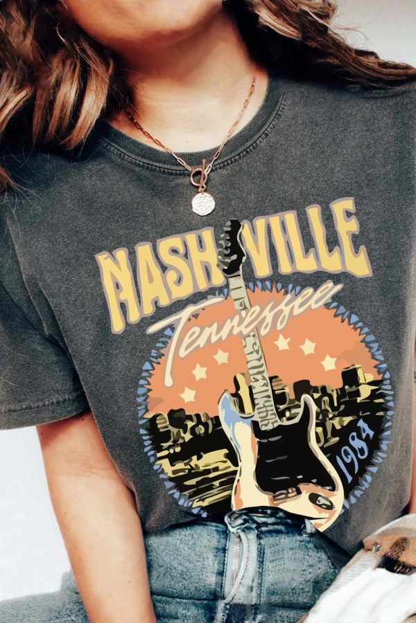 Azura Exchange Nashville Vintage Music Graphic Tee – L