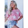 Azura Exchange Star Printed Mineral Wash Graphic Tee – S