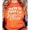 Azura Exchange PUMPKIN SPICE & Jesus Christ Graphic T-shirt – S