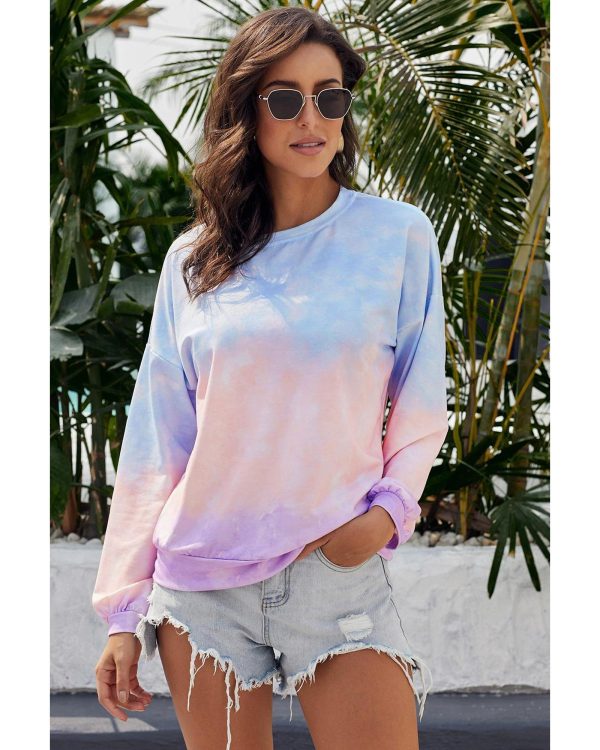 Azura Exchange Color Block Tie Dye Pullover Sweatshirt – 2XL