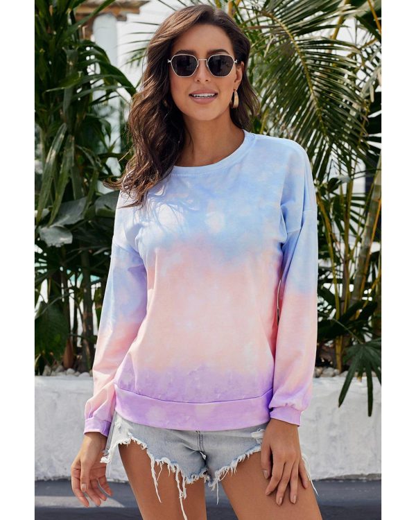 Azura Exchange Color Block Tie Dye Pullover Sweatshirt – 2XL