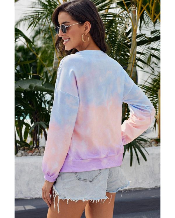 Azura Exchange Color Block Tie Dye Pullover Sweatshirt – 2XL