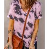 Azura Exchange V Neck Tie-dye T-shirt – 2XL