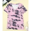 Azura Exchange V Neck Tie-dye T-shirt – 2XL