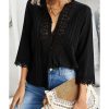 Azura Exchange Crochet Lace Top – S