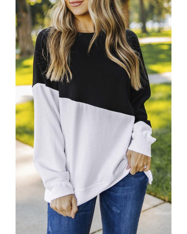 Azura Exchange Patchwork Dropped Shoulder Sweatshirt – M