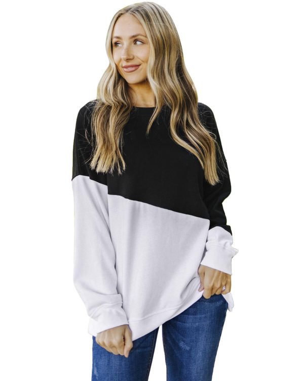 Azura Exchange Patchwork Dropped Shoulder Sweatshirt – M