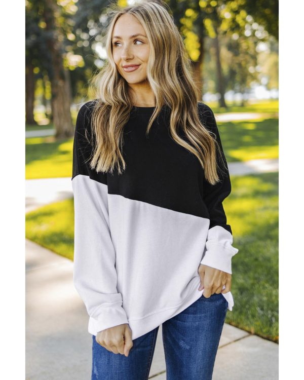 Azura Exchange Patchwork Dropped Shoulder Sweatshirt – M